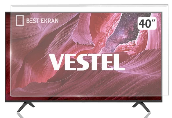 VESTEL 39FB5000 TV EKRAN KORUYUCU - Vestel 39" inç Ekran Şeffaf Koruma paneli ürün görseli 1