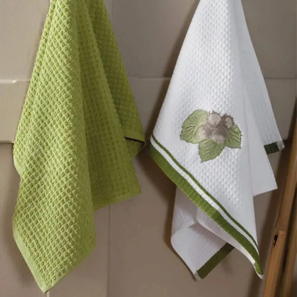 Maxstyle Pamuk Mutfak Havlusu 40x60 cm 2li Fındık ürün görseli 1