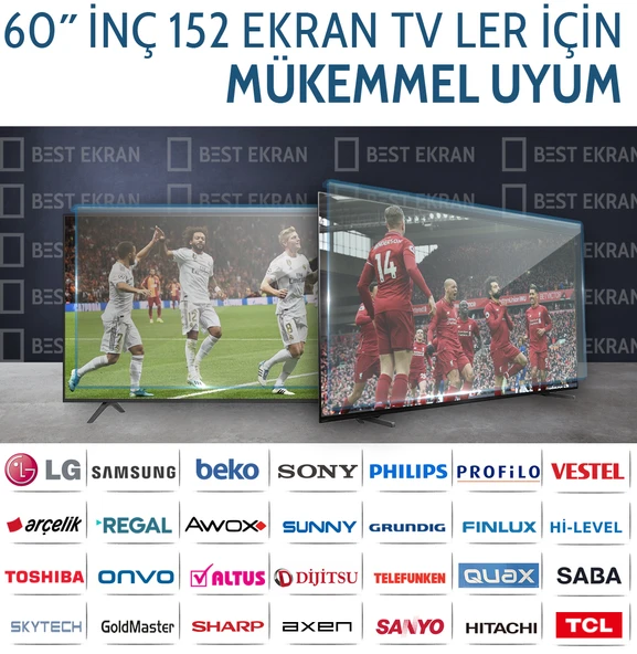 Tüm Marka 60"Inç 152 Ekran Tv Ekran Koruyucu ürün görseli 1