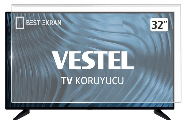 Vestel 32FD7100 Tv Ekran Koruyucu - Vestel 32" inç Kırılmaz Tv Ekran Koruyucu Camı ürün görseli 1