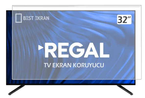 Regal LE32H8445S Tv Ekran Koruyucu - REGAL 32" inç Kırılmaz Tv Ekran Koruyucu Camı ürün görseli 1