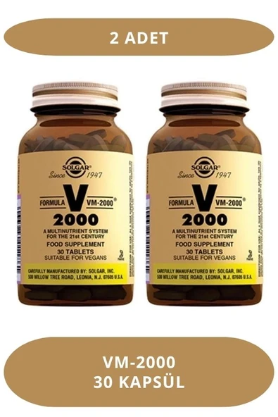 Solgar Vm 2000 30 Tablet Multivitamin (2 Adet) ürün görseli 1