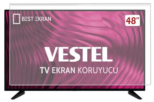 VESTEL 48FA5000 TV EKRAN KORUYUCU - Vestel 48" inç 122 Ekran Şeffaf Koruma paneli ürün görseli 1