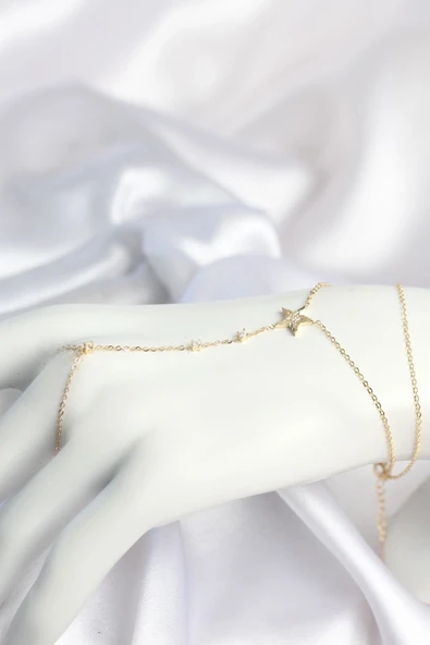 Gold Renk Yıldız Model Pirinç Kadın Şahmeran ürün görseli 1