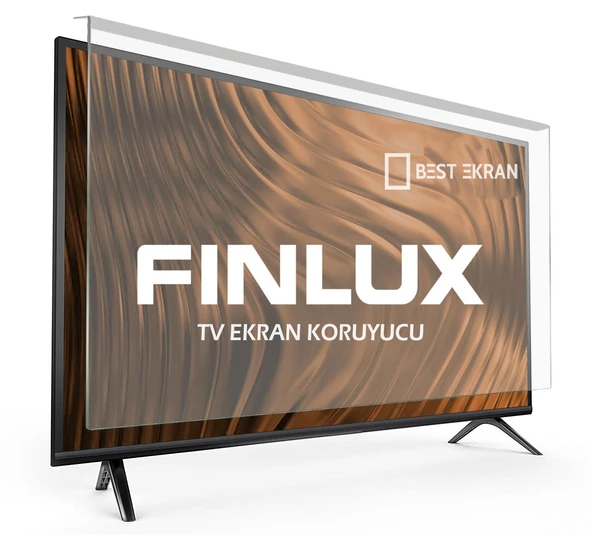 Finlux 48FX410F Tv Ekran Koruyucu - Finlux 48" inç Tv Ekran Koruyucu Şeffaf Paneli ürün görseli 1