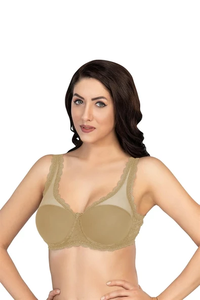 Nevamel® Ten Mi Emay 172 D Pedli Dantelli Balenli Minimazer Toparlayıcı Sütyen (Kod:172) ürün görseli 1