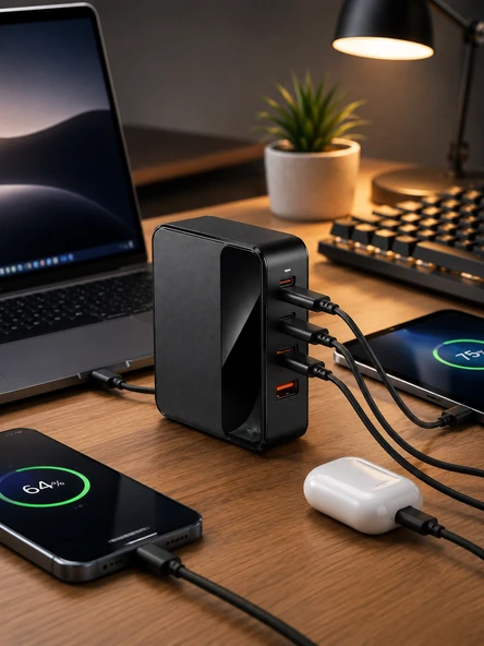 Usb-A Usb-C Girişli Çoklu Şarj - Resim 3