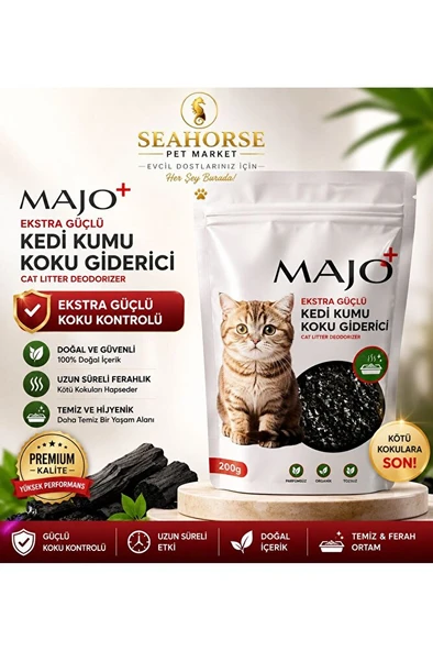 Kedi Kumu Koku Giderici 200g | Ekstra Güçlü Koku Kontrolü, Doğal & Uzun Süre Etkili ürün görseli 1