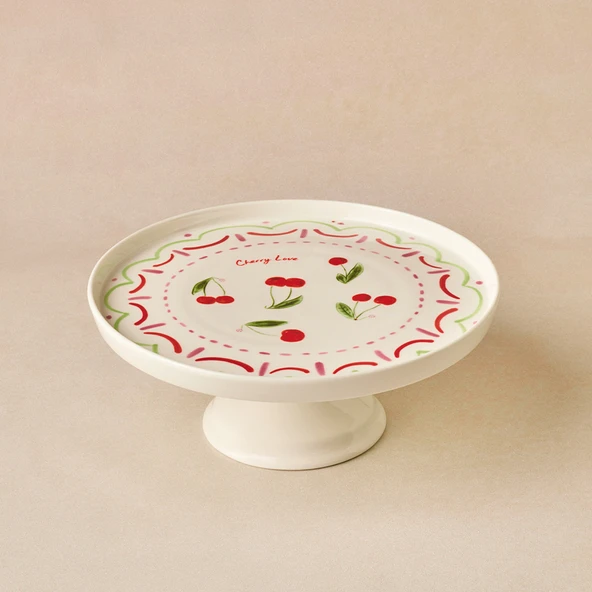 Karaca Cherry Time Kek Standı 25 cm ürün görseli 1