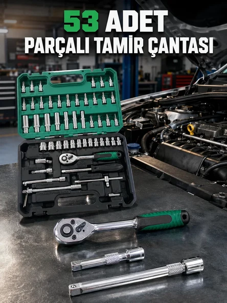 Nevamel® Çok Uçlu ve Farklı Ölçülü 53 Parça Alet Seti ürün görseli 1