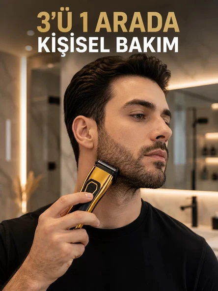 Nevamel® Saç Sakal Burun ve Kulak Bakımı İçin Çok Amaçlı Tıraş Makinesi ürün görseli 1