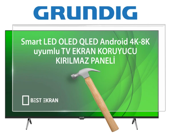 Grundig 50 GJU 7500 B TV EKRAN KORUYUCU - Grundig 50" inç 126 Ekran Koruyucu 50GJU7500B ürün görseli 1