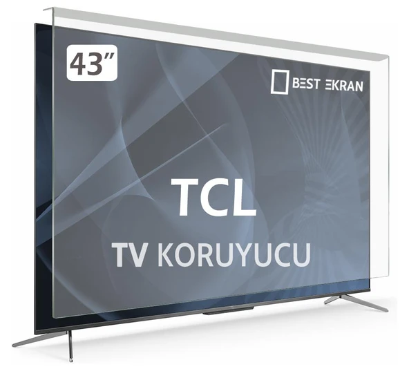 TCL 43S65A TV EKRAN KORUYUCU - Tcl 43" inç Ekran Koruyucu  Şeffaf Panel ürün görseli 1
