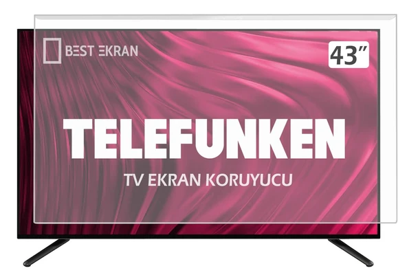Telefunken 43TF6060 Tv Ekran Koruyucu - 43" inç 108 cm Tv Ekran Koruma Paneli ürün görseli 1