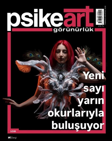 Psikeart Dergi 106.Sayı Temmuz-Ağustos 2026 ürün görseli 1