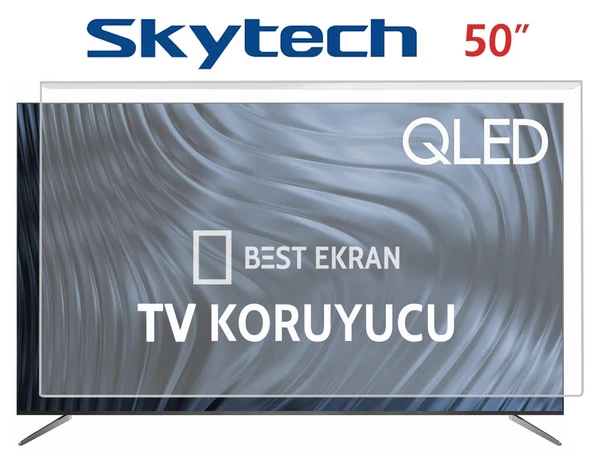 Skytech 50" inç Tv Ekran Koruyucu Led Oled Qled Android smart Full Hd ürün görseli 1