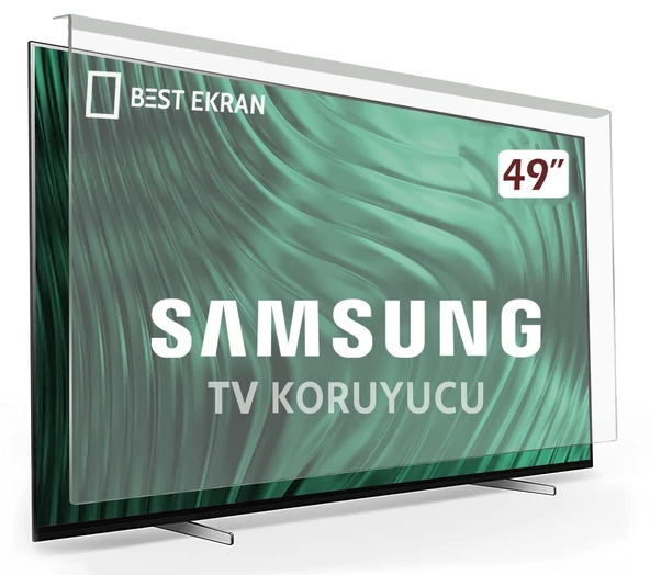 Samsung 49MU7400 Tv Ekran Koruyucu - Samsung 49" inç Ekran Koruyucu Şeffaf Panel ürün görseli 1
