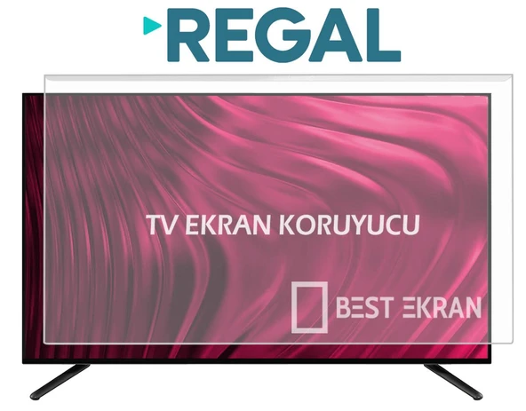 REGAL 50V01900 TV EKRAN KORUYUCU - Regal 50" inç 126cm Tv Ekran Koruyucu Şeffaf Paneli ürün görseli 1