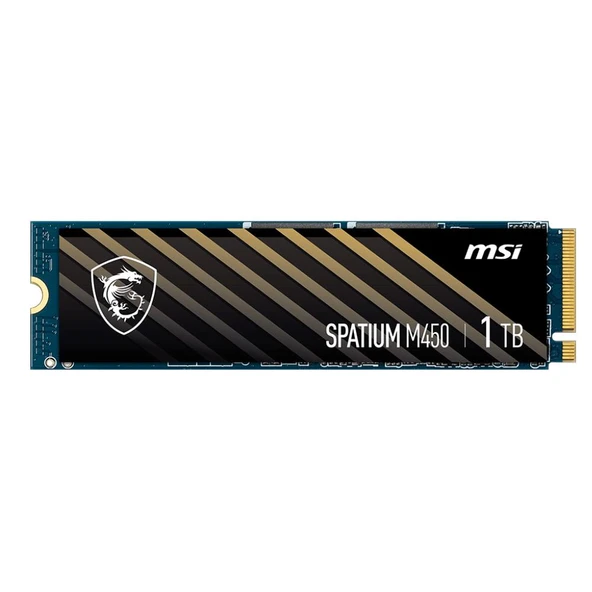 MSI 1TB SPATIUM M450 PCIe 4.0 NVMe M.2 SSD (3400MB Okuma / 2400MB Yazma) ürün görseli 1