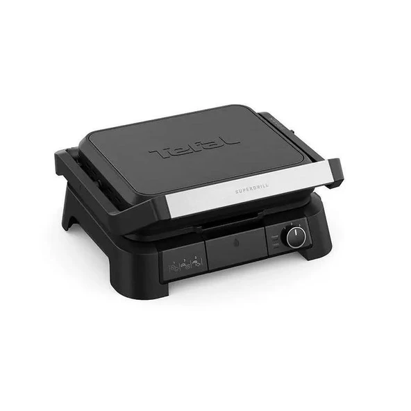 Tefal SuperGrill 3in1 Elektrikli Izgara ve Tost Makinesi Siyah ürün görseli 1