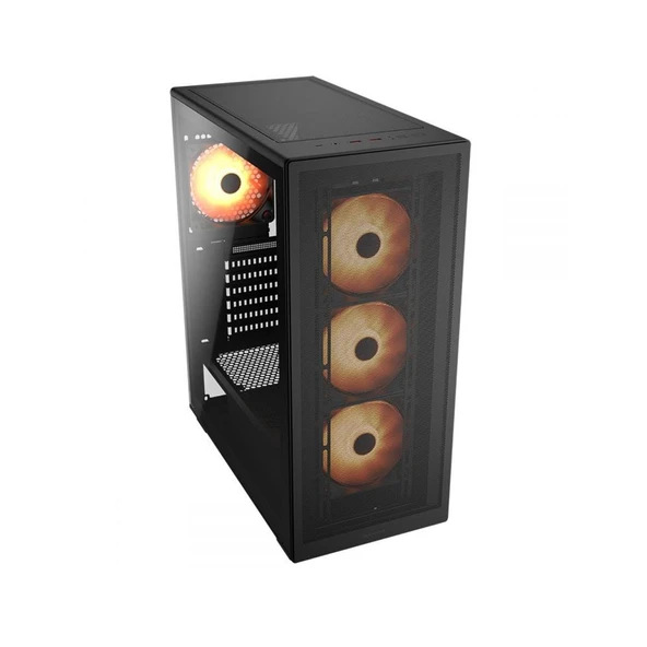 COUGAR MX220 650W 80 PLUS 4x120mm RGB ATX MESH SİYAH GAMING KASA ürün görseli 1