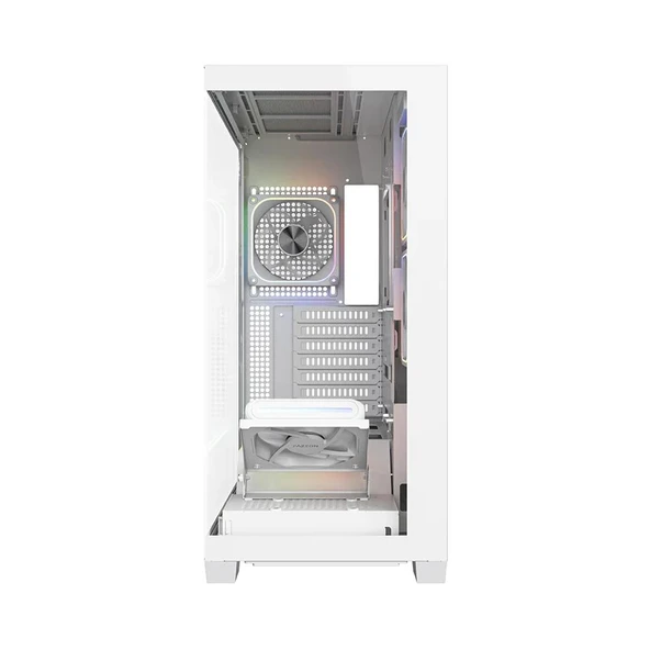 FAZEON F14 PLUS 750W 80PLUS BRONZE 4x120mm ARGB Fanlı ATX Beyaz Bilgisayar Kasası ürün görseli 1