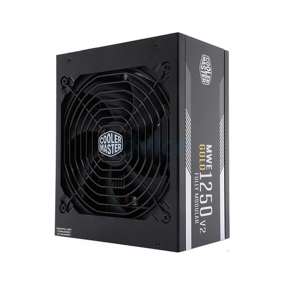 COOLER MASTER MWE V2 80PLUS GOLD 1250W GEN5 FULL MODÜLER 140MM FANLI GÜÇ KAYNAĞI ürün görseli 1