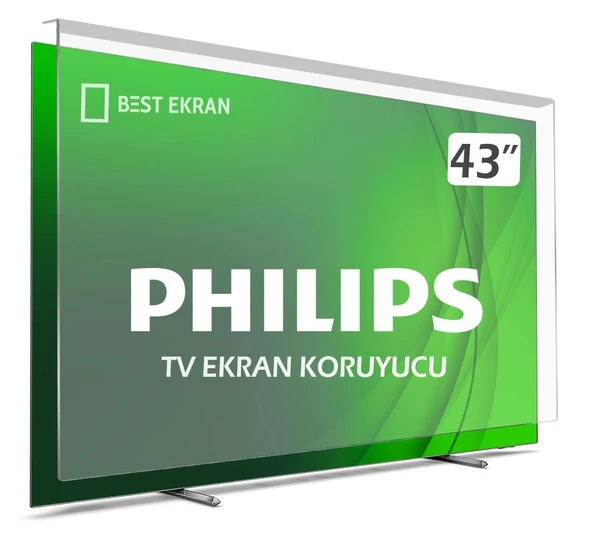 Philips 43PUS8009 tv Ekran koruyucu - Philips 43" inç Tv kırılmaz koruyucu ürün görseli 1