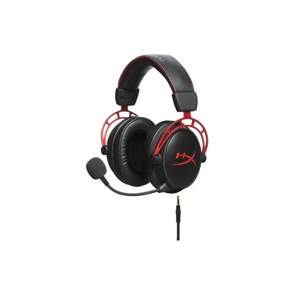 HyperX HX-HSCA-RD/EM Cloud Alpha Kablolu Oyun Kulaklığı - Kırmızı ürün görseli 1