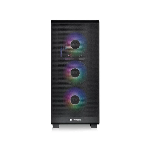 THERMALTAKE S250 TG 750W 80PLUS BRONZE ARGB 4x120mm FANLI MidT ATX SİYAH OYUNCU KASASI ürün görseli 1