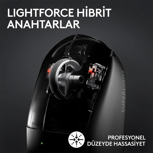 LOGITECH G PRO X SUPERLIGHT 2 LIGHTSPEED KABLOSUZ GAMING MOUSE-BEYAZ - Resim 3