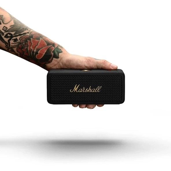 MARSHALL EMBERTON II BLUETOOTH HOPARLÖR BLACK&BRASS - Resim 4