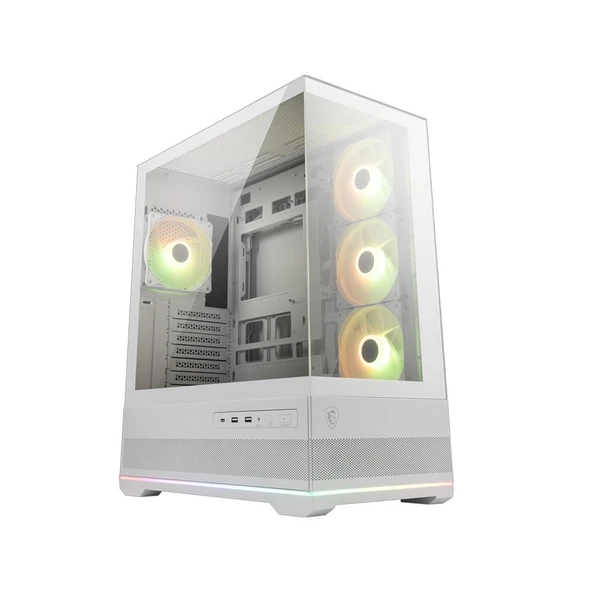 MSI MAG PANO 110R PZ WHITE 4x120mm ARGB FANLI ATX BEYAZ GAMING KASA ürün görseli 1