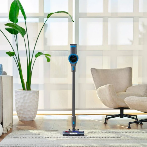 Fakir Inovator X Plus 7286 Dikey Şarjlı Süpürge Mavi ürün görseli 1