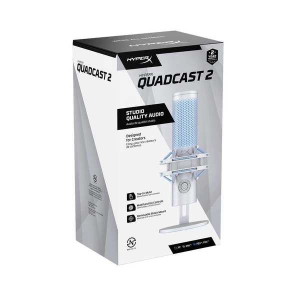 HyperX QuadCast 2 FRS Mikrofon - Resim 4
