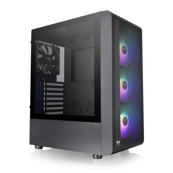 THERMALTAKE S200 TG 650W 80PLUS ARGB 4x120mm Fanlı MidT ATX Siyah Kasa ürün görseli 1