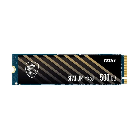 MSI SPATIUM M450 V1 PCIe 4.0 NVMe M.2 500GB SSD (3000MB Okuma / 2000MB Yazma) ürün görseli 1