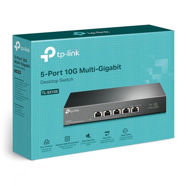 TP-LINK TL-SX105 10GBPS 5 PORT SWITCH - Resim 4