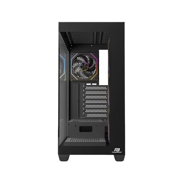 POWER BOOST 750W 80PLUS BRONZE ATX 3.1 PCI-E 5.1 4x120mm ARGB FANLI ATX SİYAH KASA ürün görseli 1