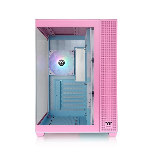 THERMALTAKE View 380 Bubble Pink 4x120mm ARGB Fanlı Back-Connect Destekli MidT ATX Kasa ürün görseli 1