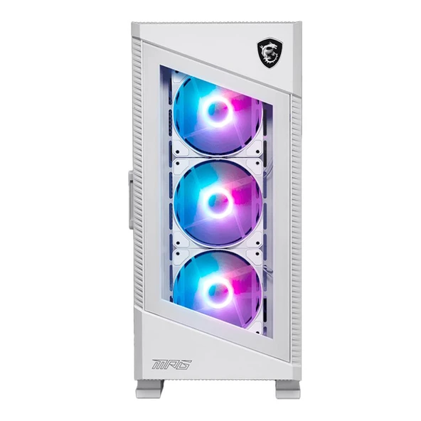 MSI MPG VELOX 100R WHITE 4x120mm ARGB FANLI MidT ATX GAMING KASA ürün görseli 1