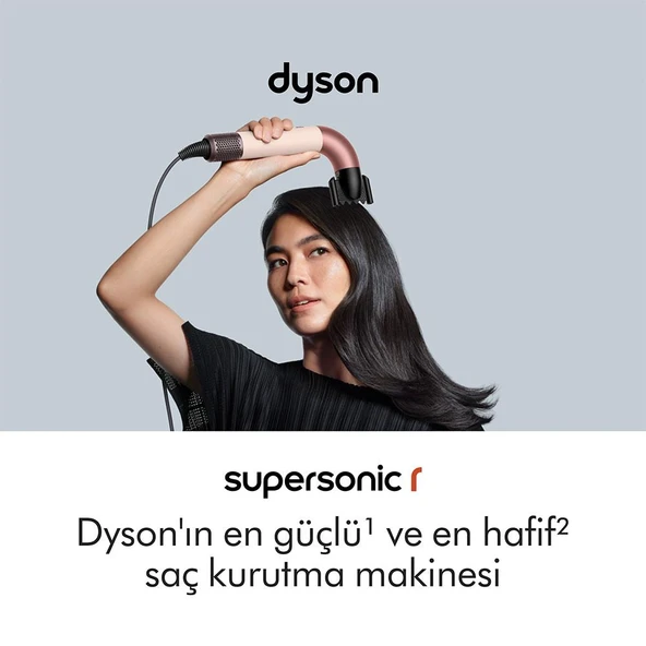 Dyson Supersonic  R saç kurutma makinesi Düz+Dalgalı T1/T2 (Ceramic Pink) ürün görseli 1