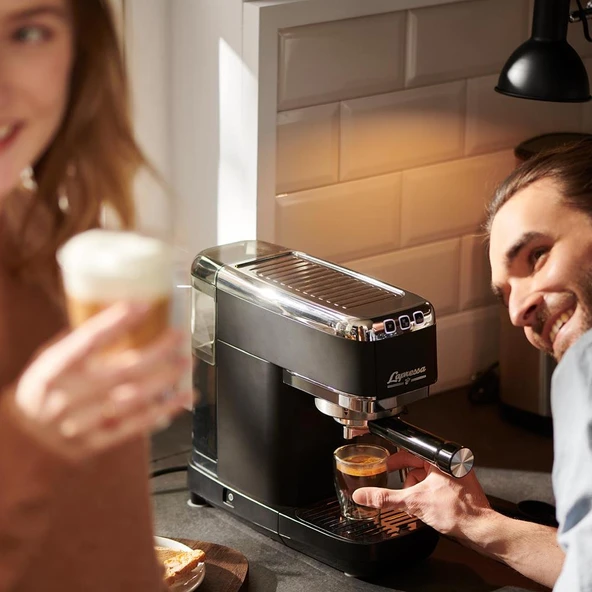 Tchibo Lapressa Manuel Espresso Makinesi (Siyah) - Resim 5