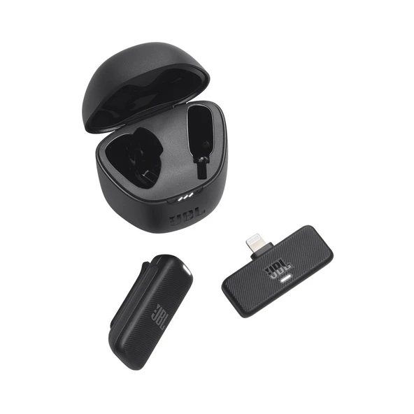 JBL Quantum Stream Kablosuz Lightning Yaka Mikrofonu - Siyah - Resim 2