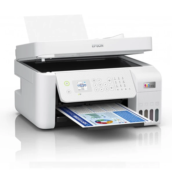 EPSON ECOTANK L5296 ÇOK FONKSİYONLU FAKS / ADF / KABLOSUZ MÜREKKEP TANKLI YAZICI ürün görseli 1