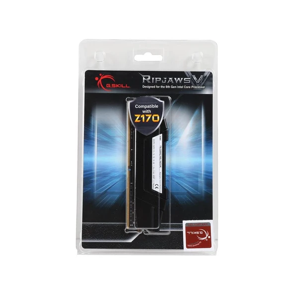 GSKILL 16GB (1x16GB) RipjawsV Siyah DDR4 3200Mhz CL16 1.35V Tek Modül Ram ürün görseli 1
