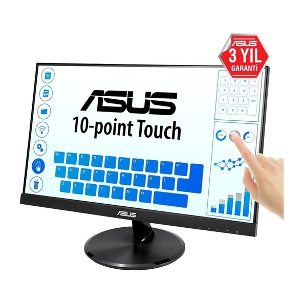 ASUS 21,5" VT229H 5Ms 60Hz IPS FULL HD DOKUNMATIK MONITOR ürün görseli 1