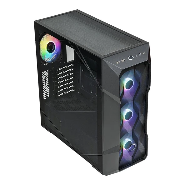 COOLER MASTER MASTERBOX TD500 V2 MESH 4x120mm ARGB LED FANLI MidT SİYAH KASA ürün görseli 1