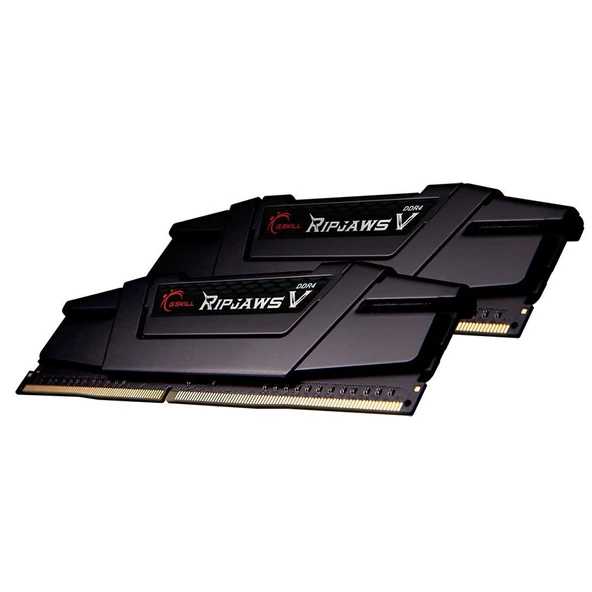 GSKILL 32GB (2x16GB) RipjawsV Siyah DDR4 3200MHz CL16 1.35V Dual Kit Ram ürün görseli 1