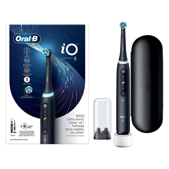 Oral-B iO5 Şarjlı Diş Fırçası - Mat Siyah ürün görseli 1